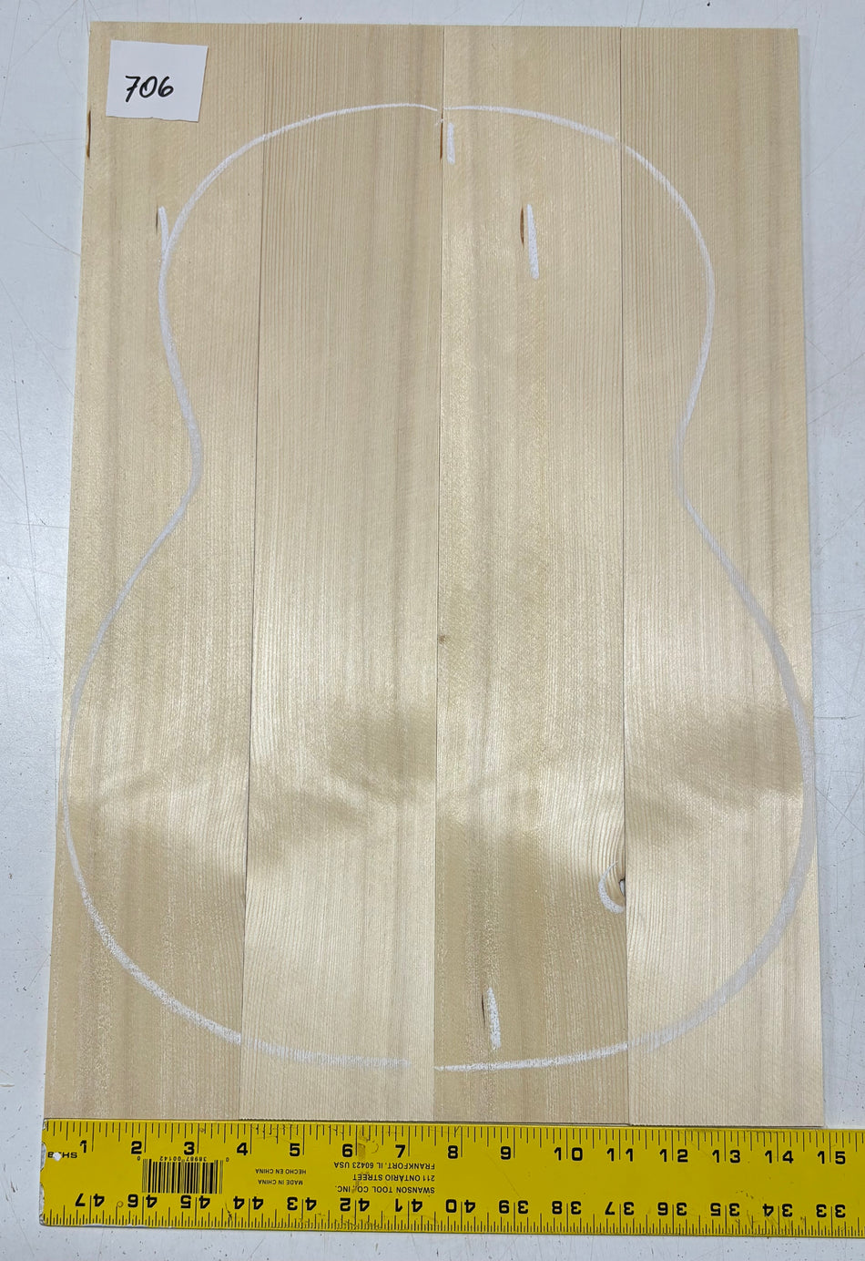 Tapa de guitarra clásica de abeto alemán #503