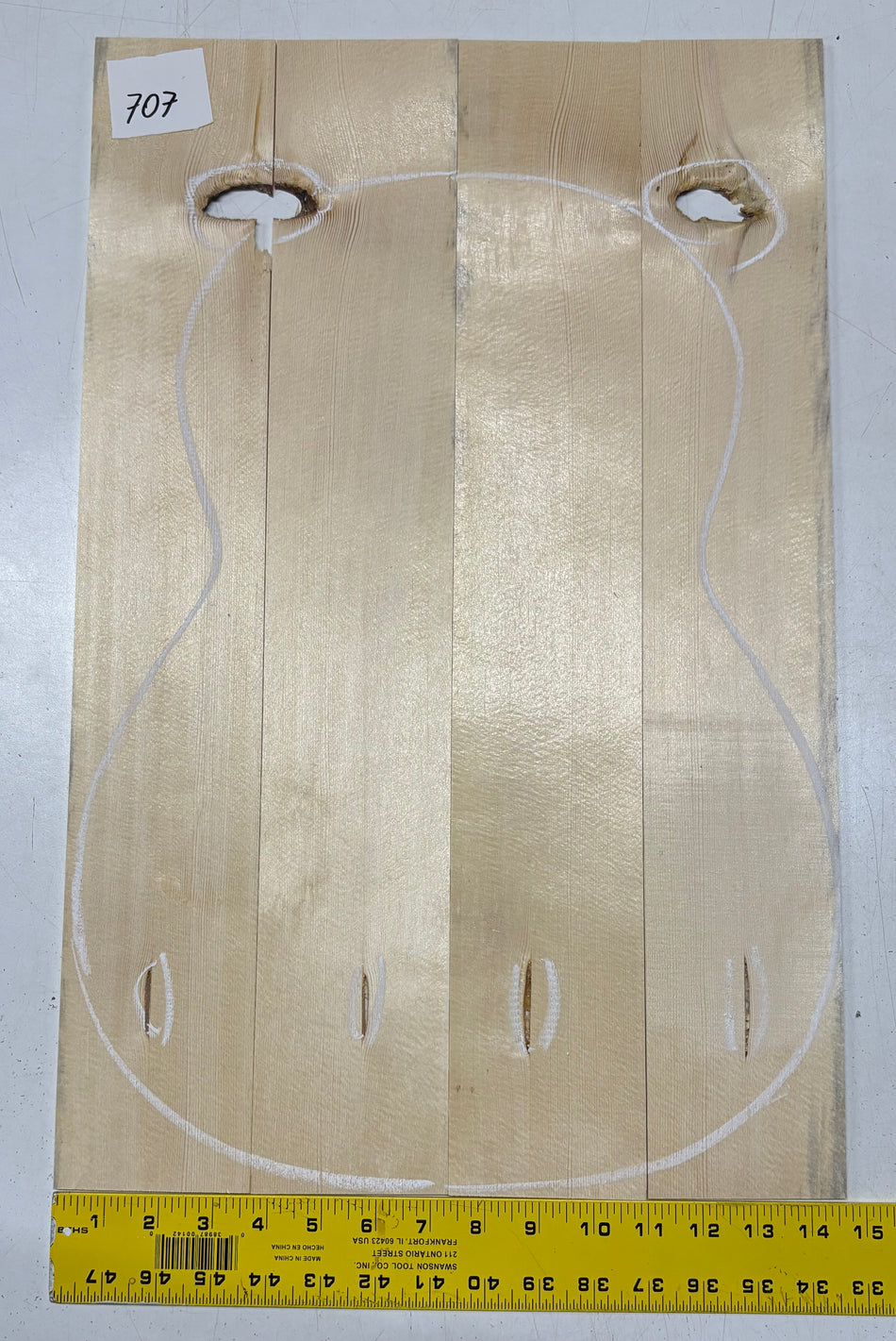 Tapa de guitarra clásica de abeto alemán #503