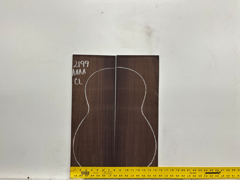 East Indian Rosewood Classical AAAA Grade Guitar Back & Side Set #2199 - Exotic Wood Zone