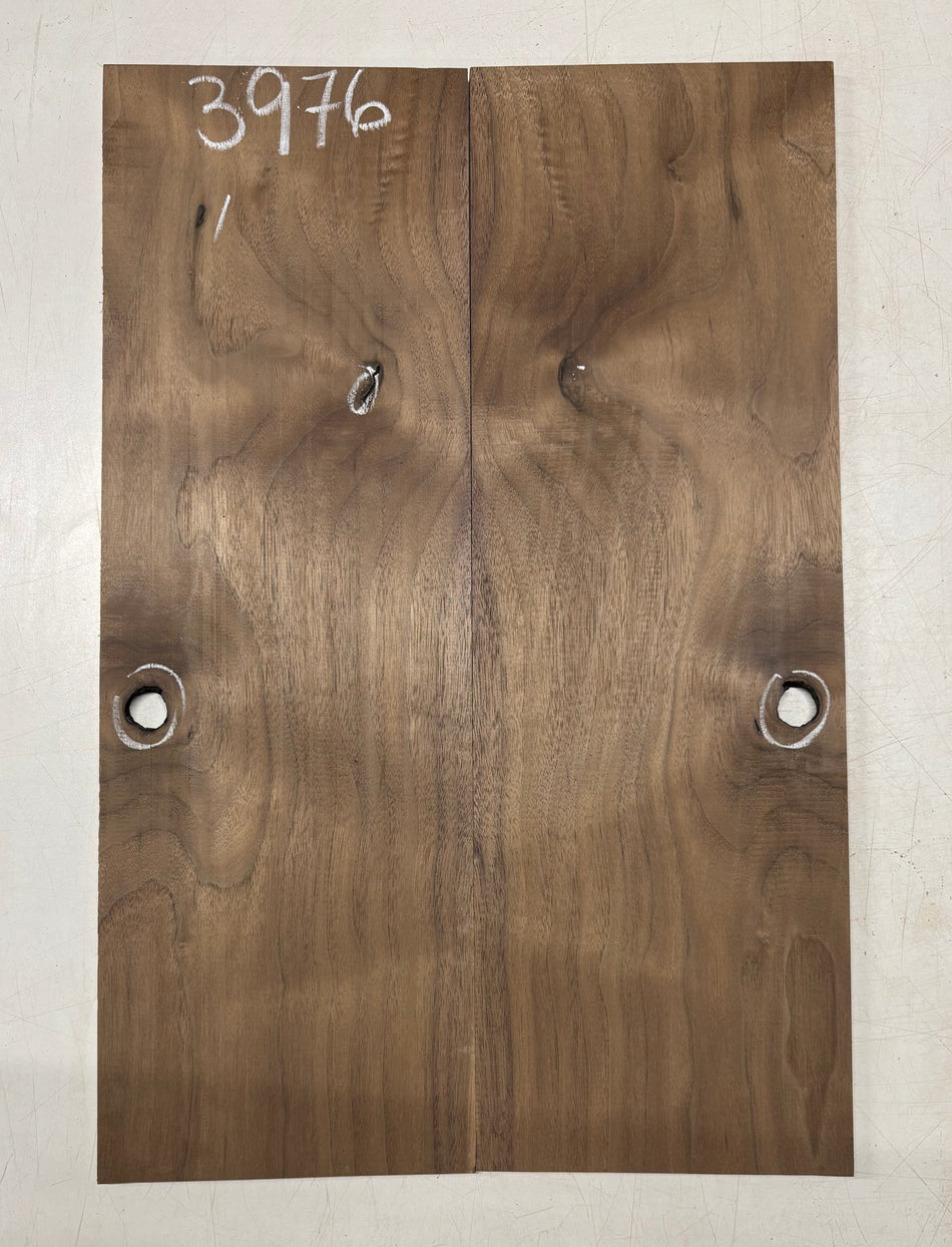 Figured Flame Black Walnut Guitar Drop Tops 21" x 7-1/8" x 3/8" #3976