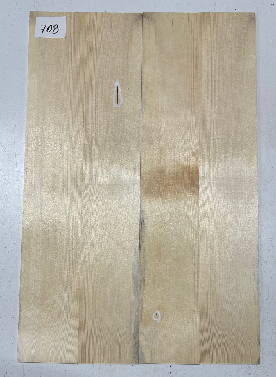 4 Piece German Spruce Classical Guitar Tops (Defective) #708