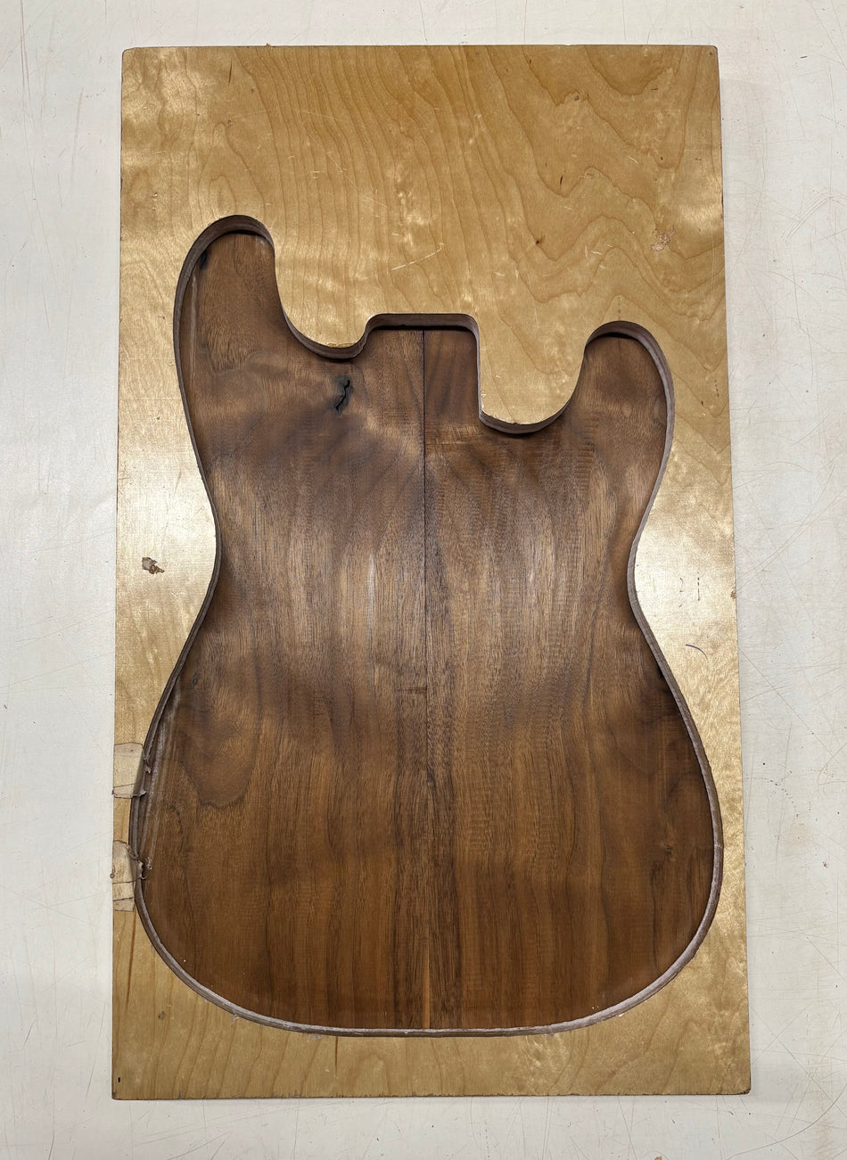 Figured Flame Black Walnut Guitar Drop Tops 21" x 7-1/8" x 3/8" #3976