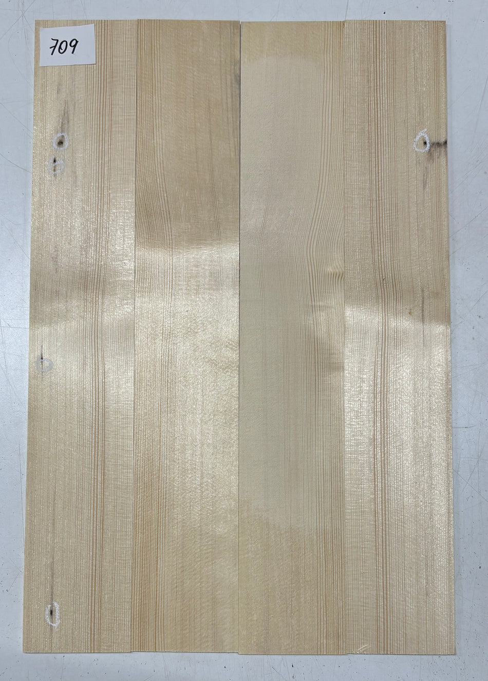 4 Piece German Spruce Classical Guitar Tops (Defective) #709