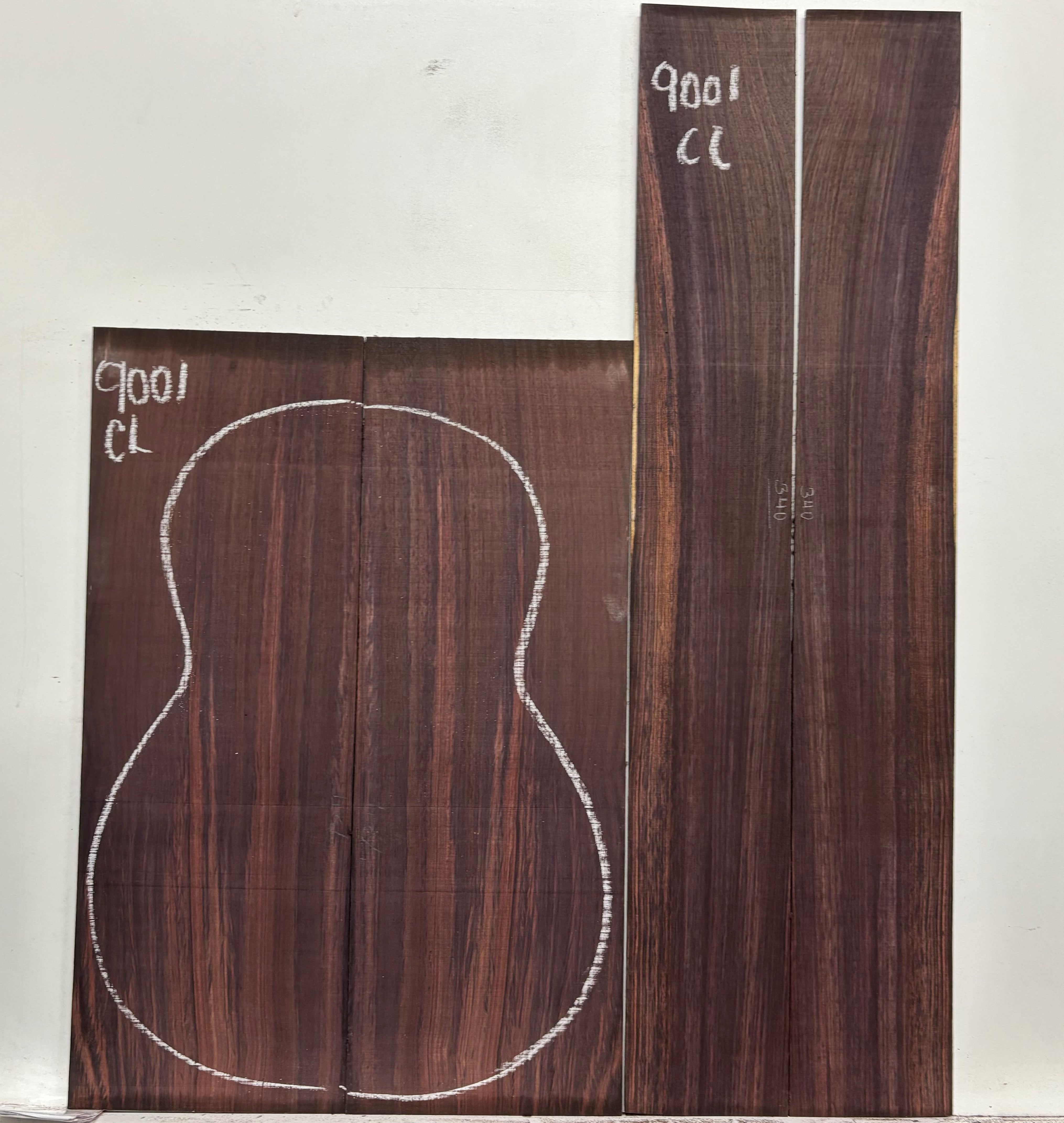 Royal Indian Rosewood Classical Guitar Back & Side Set #9001 - Exotic Wood Zone
