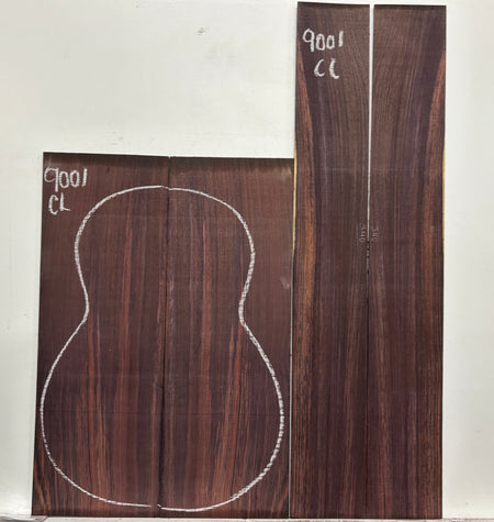 Royal Indian Rosewood Classical Guitar Back & Side Set #9001 - Exotic Wood Zone