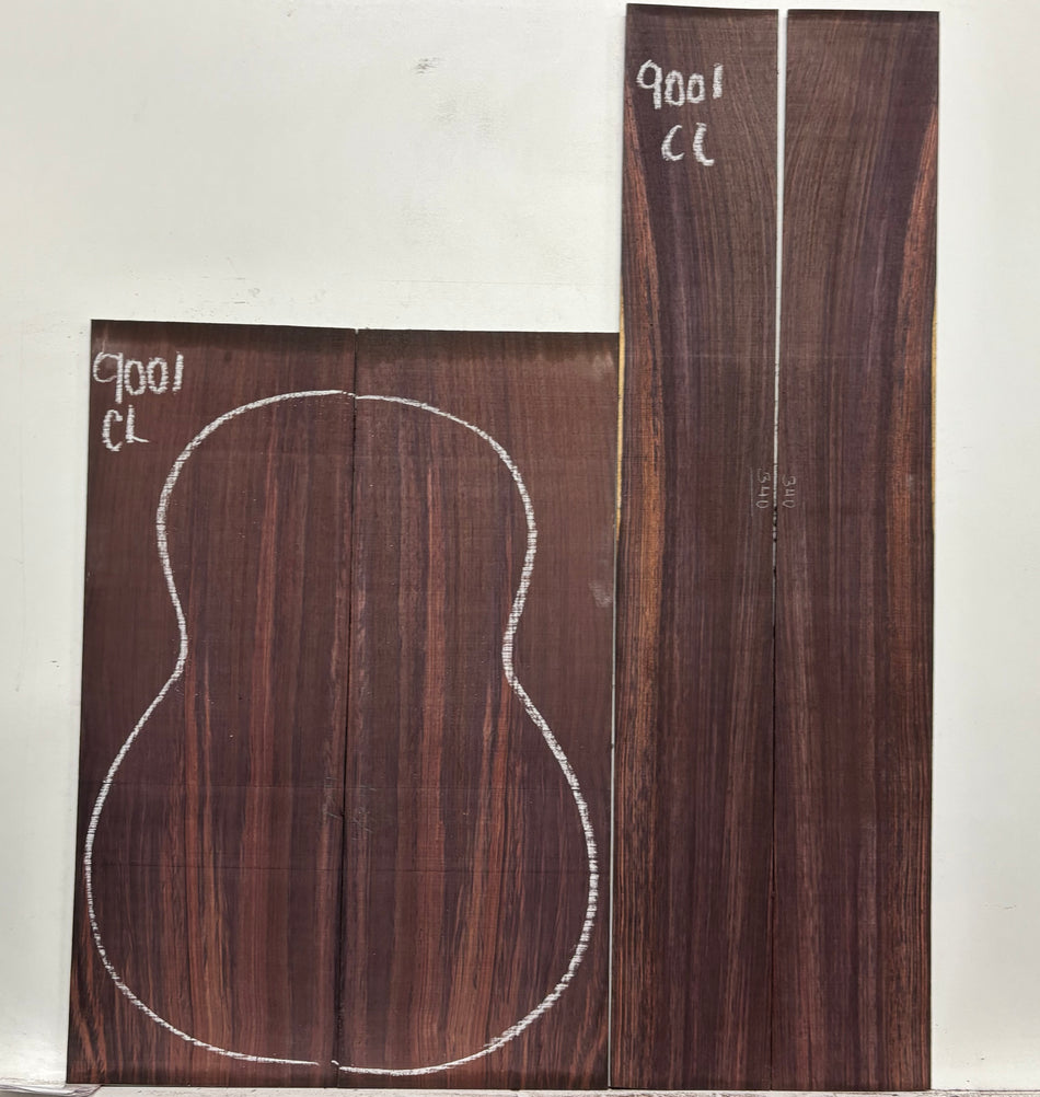 Royal Indian Rosewood Classical Guitar Back & Side Set #9001 - Exotic Wood Zone