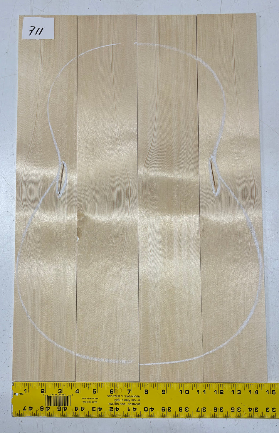 Tapa de guitarra clásica de abeto alemán #503