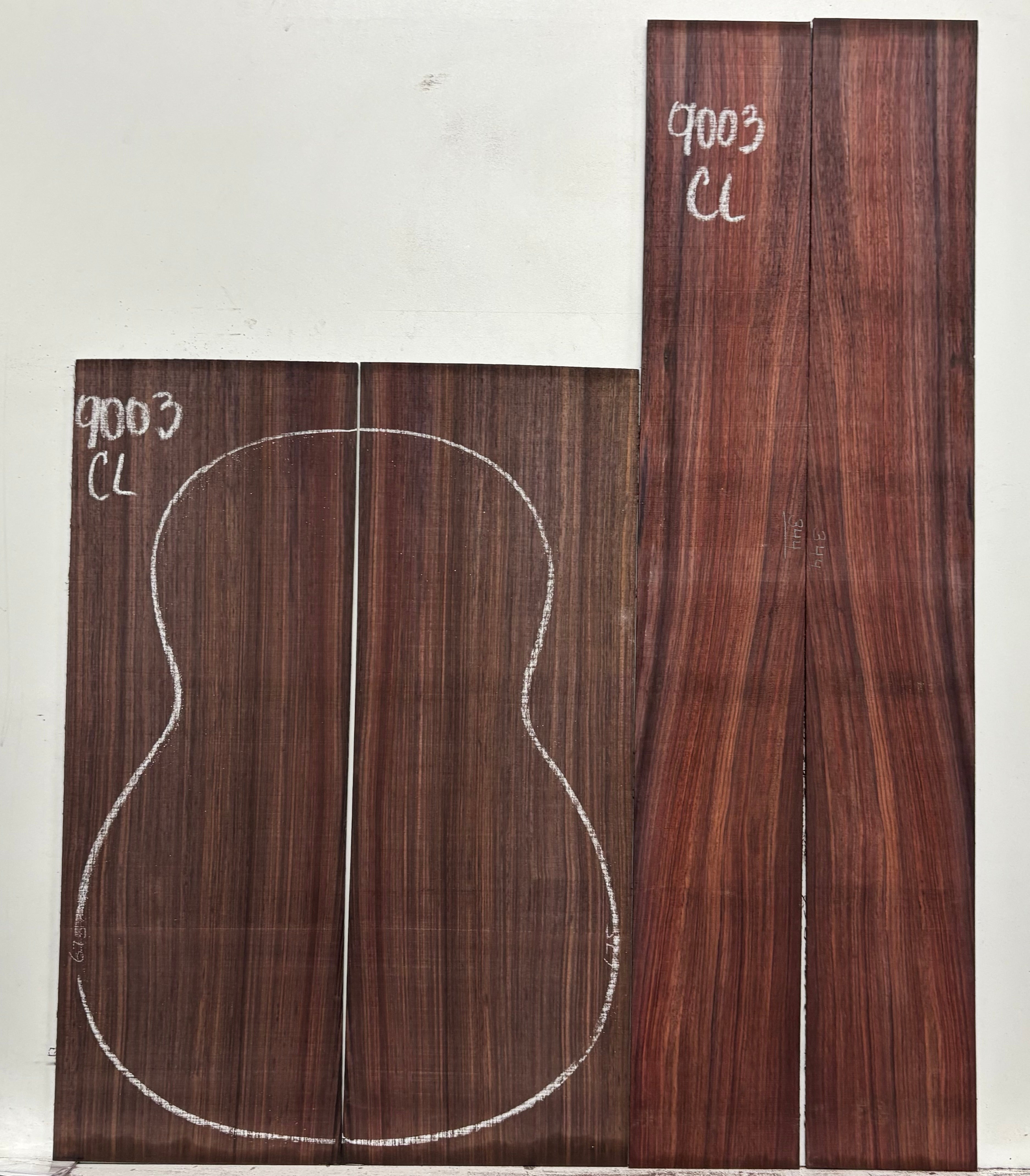 Royal Indian Rosewood Classical Guitar Back & Side Set #9003 - Exotic Wood Zone