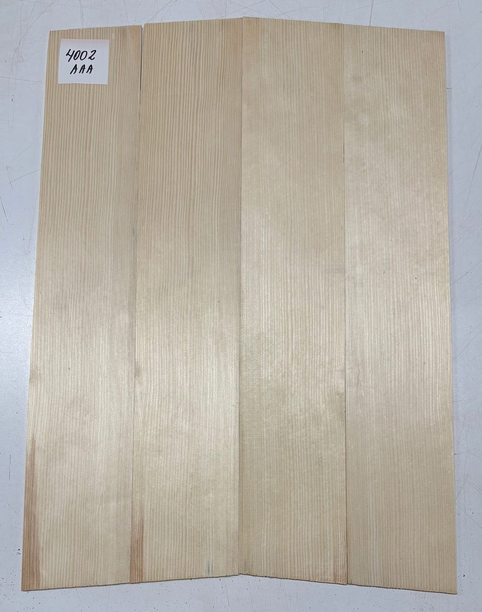 4 Piece German Spruce Bookmatched Dreadnought Guitar Tops #4002