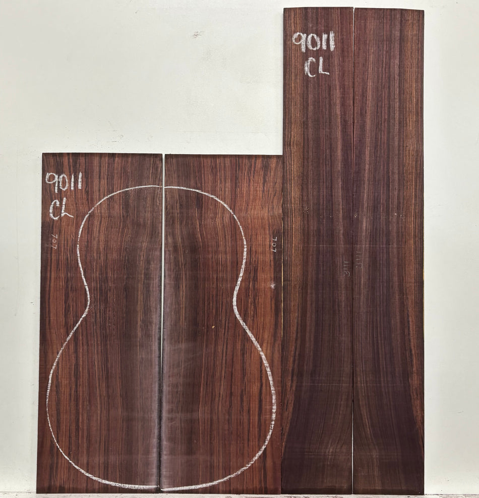 Royal Indian Rosewood Classical Guitar Back & Side Set #9011 - Exotic Wood Zone