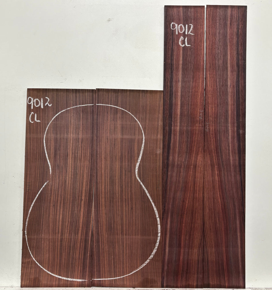 Royal Indian Rosewood Classical Guitar Back & Side Set #9012 - Exotic Wood Zone