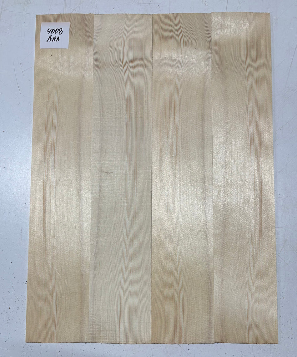 4 Piece German Spruce Bookmatched Dreadnought Guitar Tops #4008
