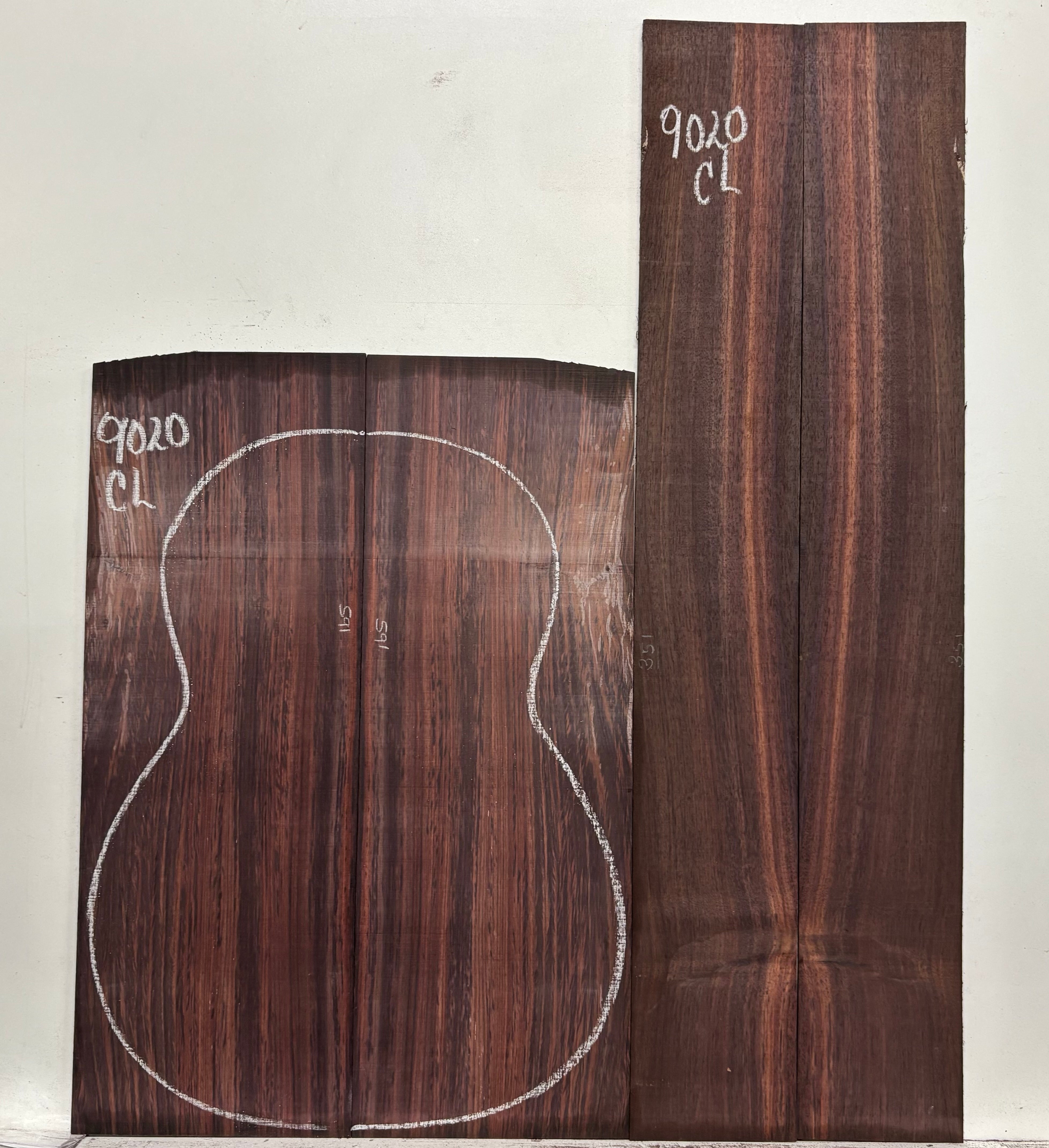 Royal Indian Rosewood Classical Guitar Back & Side Set #9020 - Exotic Wood Zone