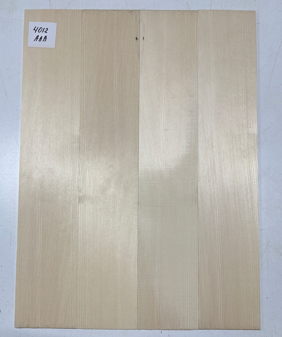 4 Piece German Spruce Bookmatched Dreadnought Guitar Tops #4012
