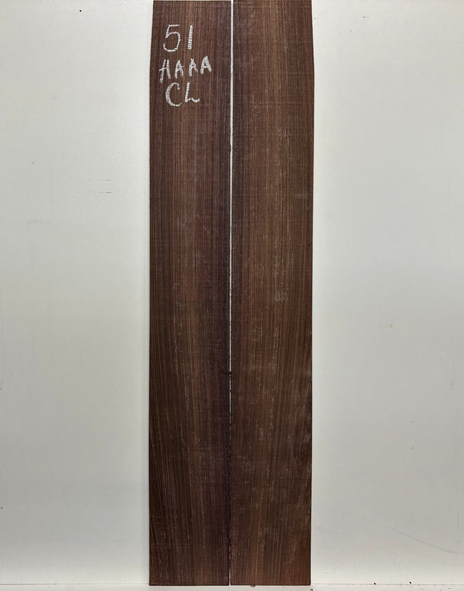 Juego de fondo y aros de guitarra de grado AAAA Dreadnought de palisandro de la India Oriental #61 