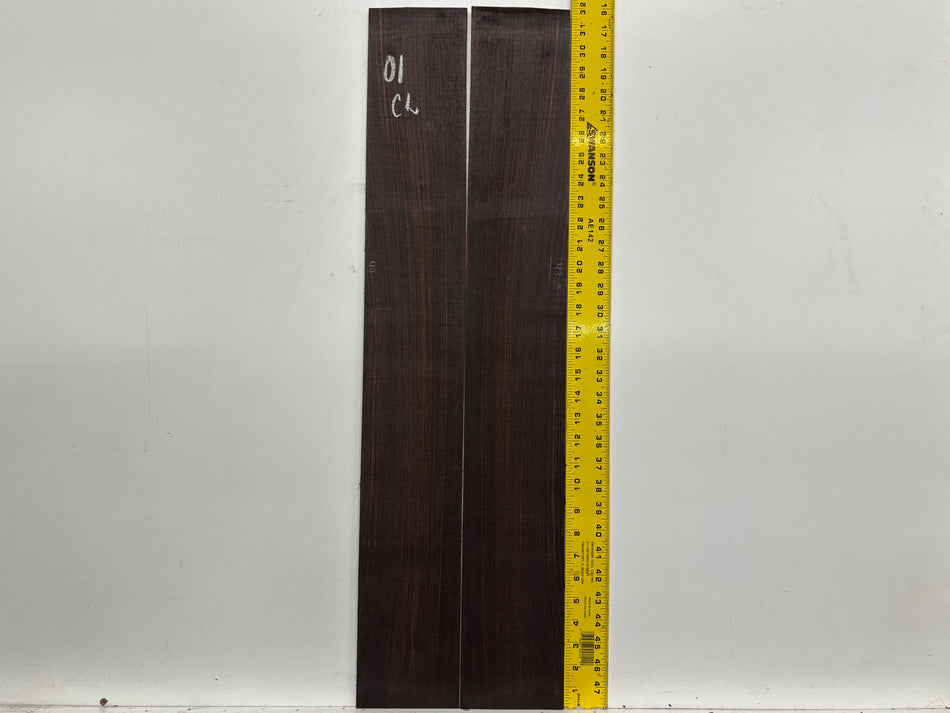 Dark Grain East Indian Rosewood Classical Guitar Side Set #01