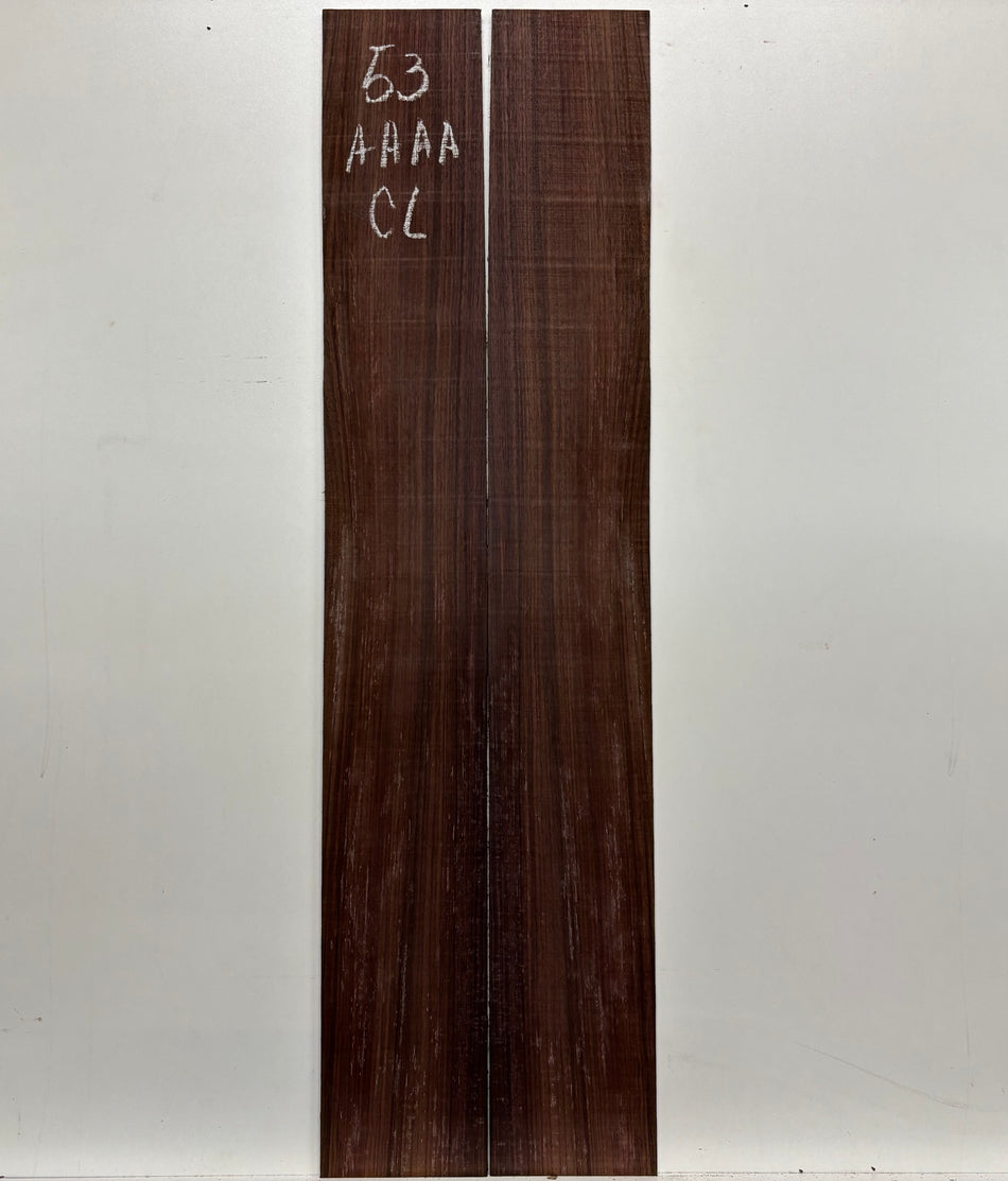 Juego de fondo y aros de guitarra de grado AAAA Dreadnought de palisandro de la India Oriental #61 