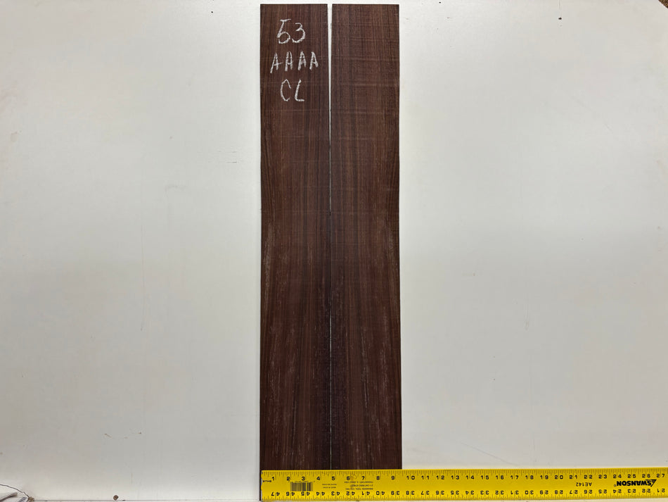 Juego de fondo y aros de guitarra de grado AAAA Dreadnought de palisandro de la India Oriental #61 