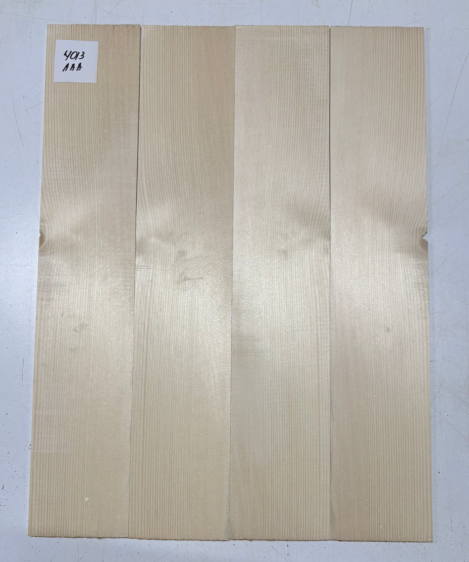 4 Piece German Spruce Bookmatched Dreadnought Guitar Tops #4013
