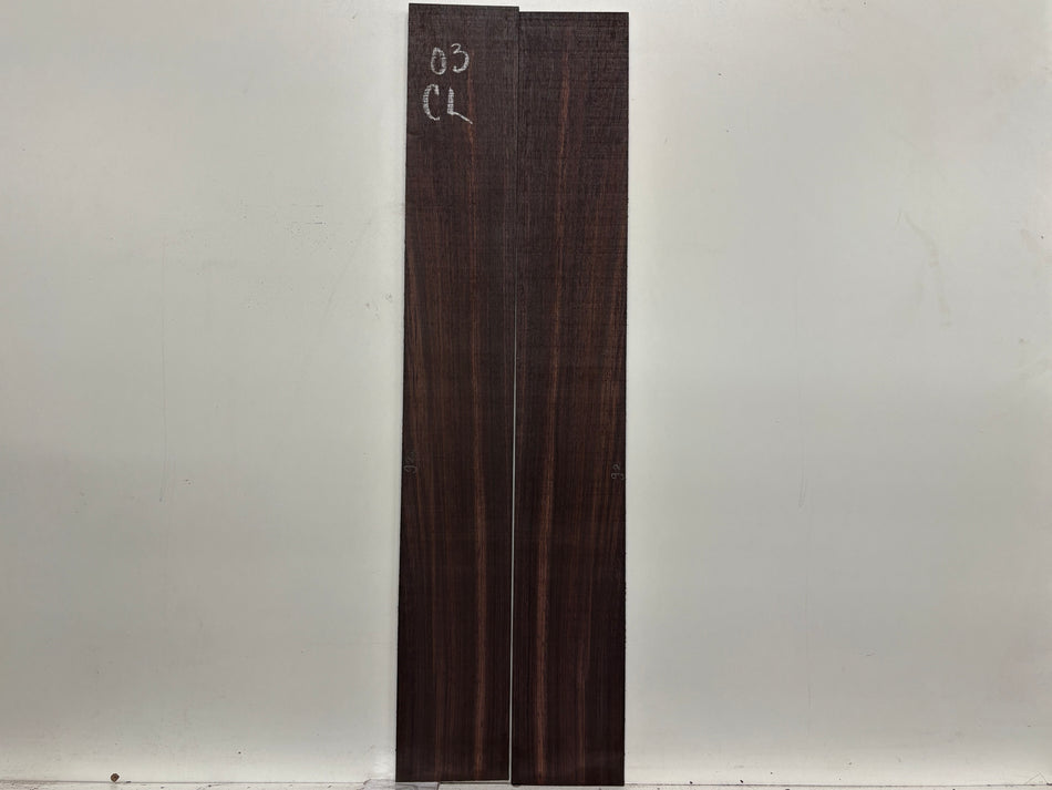 Dark Grain East Indian Rosewood Classical Guitar Side Set #03