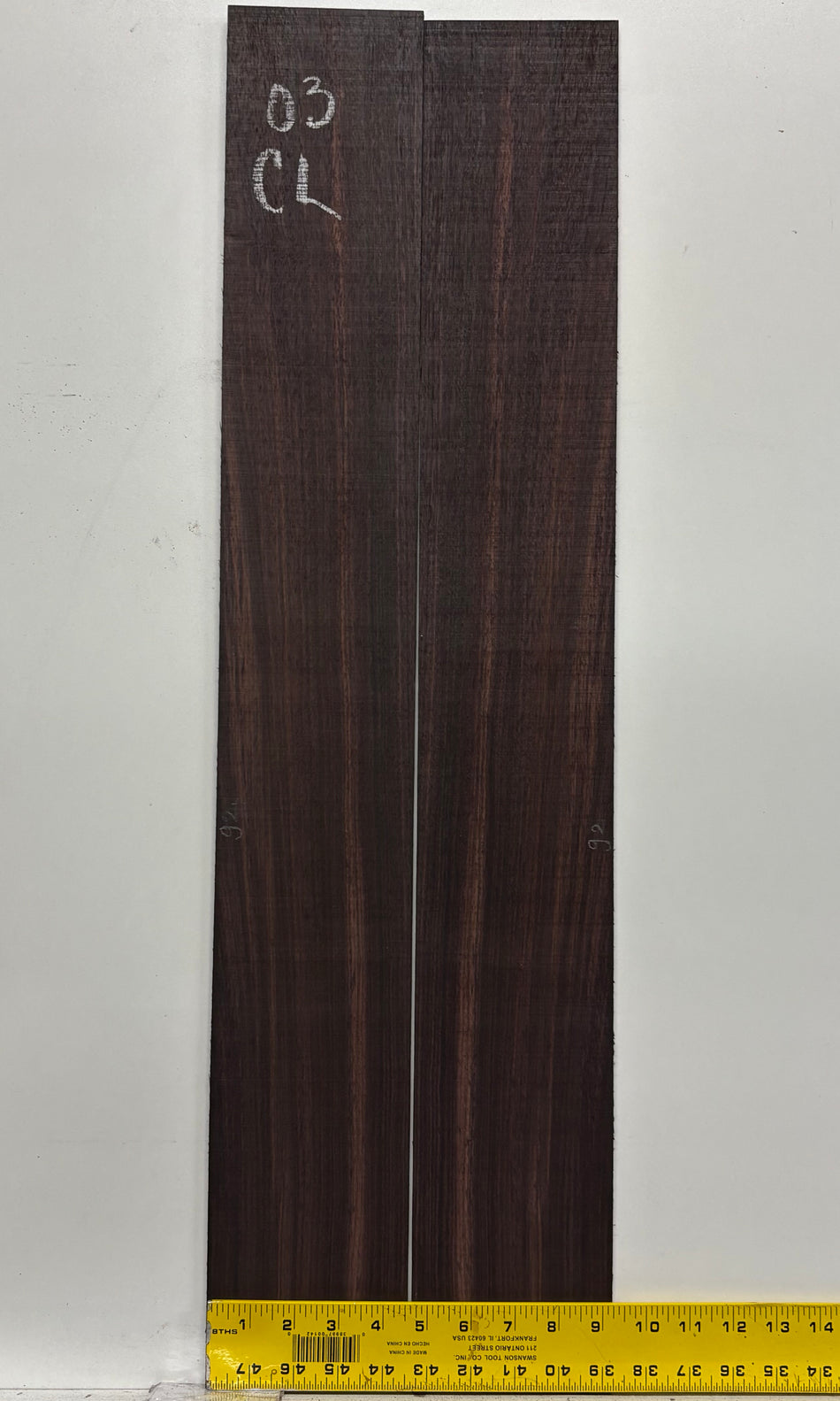 Dark Grain East Indian Rosewood Classical Guitar Side Set #03