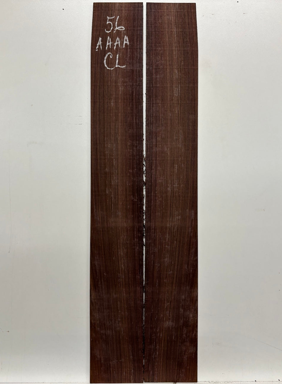 Juego de fondo y aros de guitarra de grado AAAA Dreadnought de palisandro de la India Oriental #61 