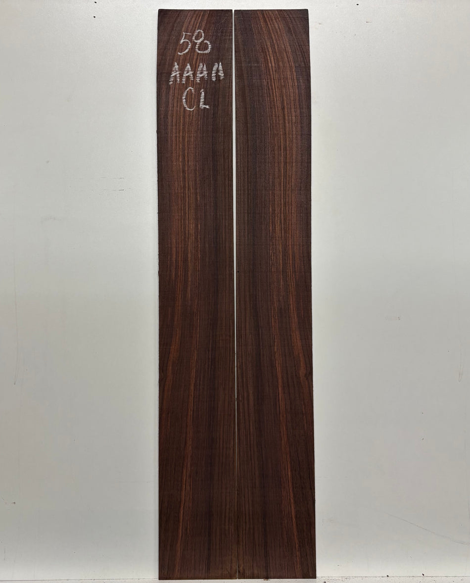 Juego de fondo y aros de guitarra de grado AAAA Dreadnought de palisandro de la India Oriental #61 