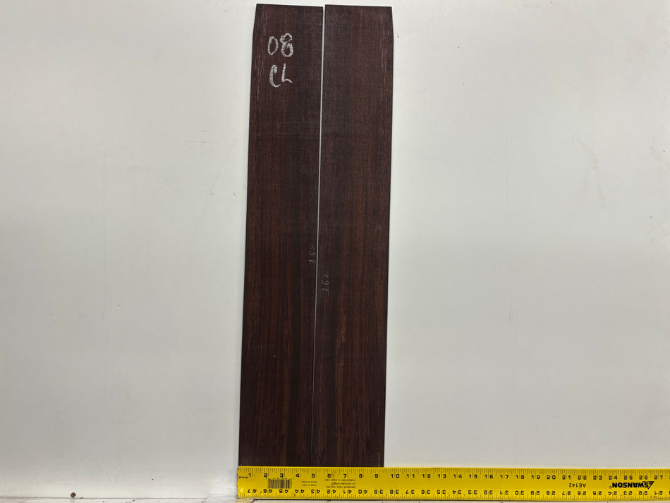 Dark Grain East Indian Rosewood Classical Guitar Side Set #08