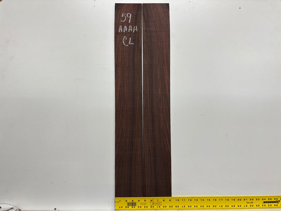 Juego de fondo y aros de guitarra de grado AAAA Dreadnought de palisandro de la India Oriental #61 