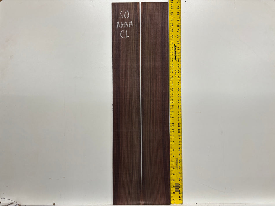 Juego de fondo y aros de guitarra de grado AAAA Dreadnought de palisandro de la India Oriental #61 