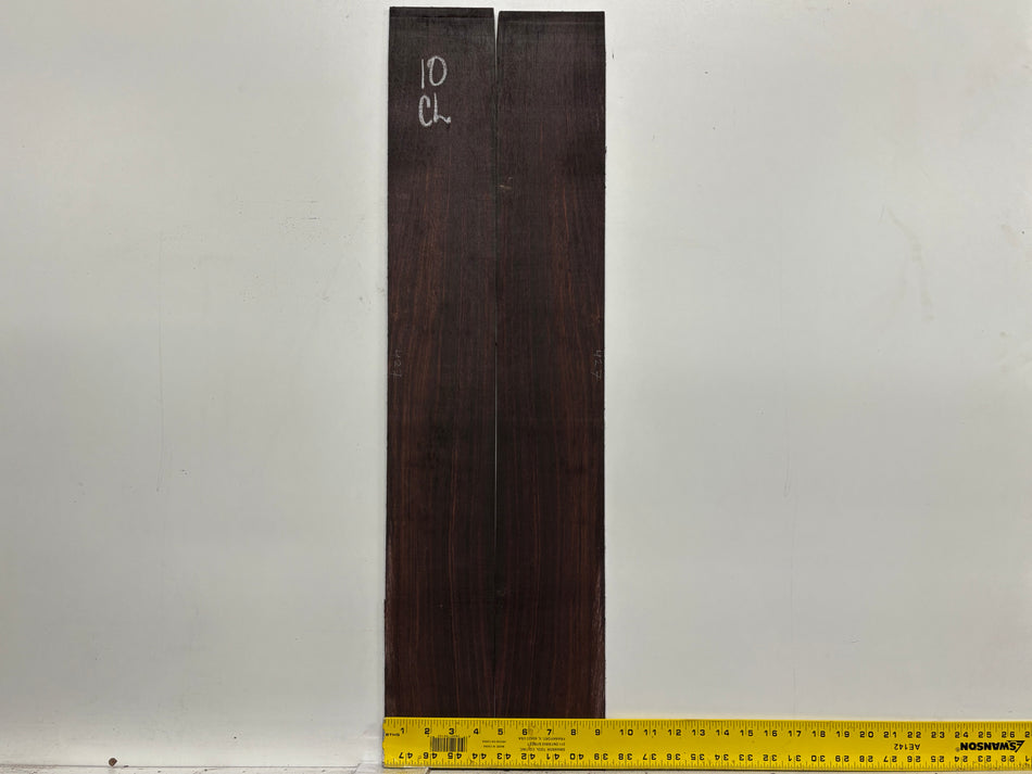 Dark Grain East Indian Rosewood Classical Guitar Side Set #10