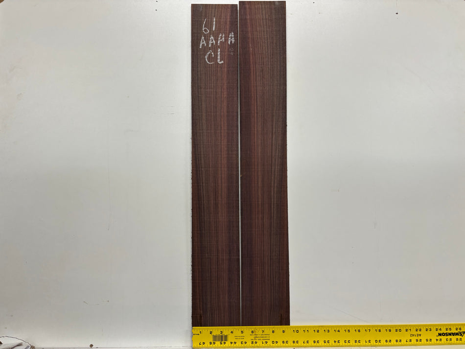 Juego de fondo y aros de guitarra de grado AAAA Dreadnought de palisandro de la India Oriental #61 