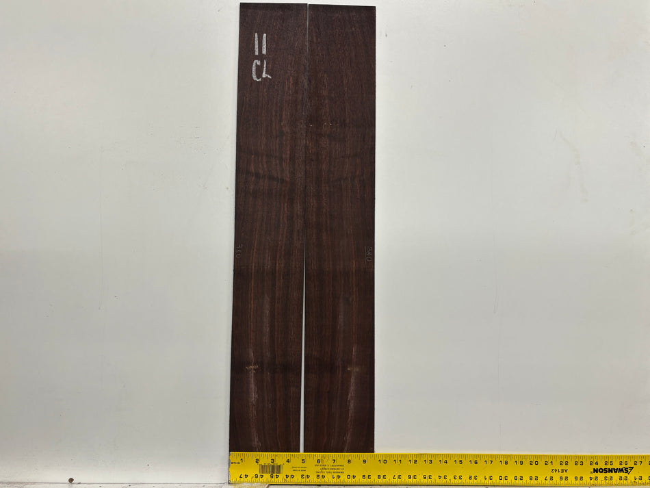Dark Grain East Indian Rosewood Classical Guitar Side Set #11