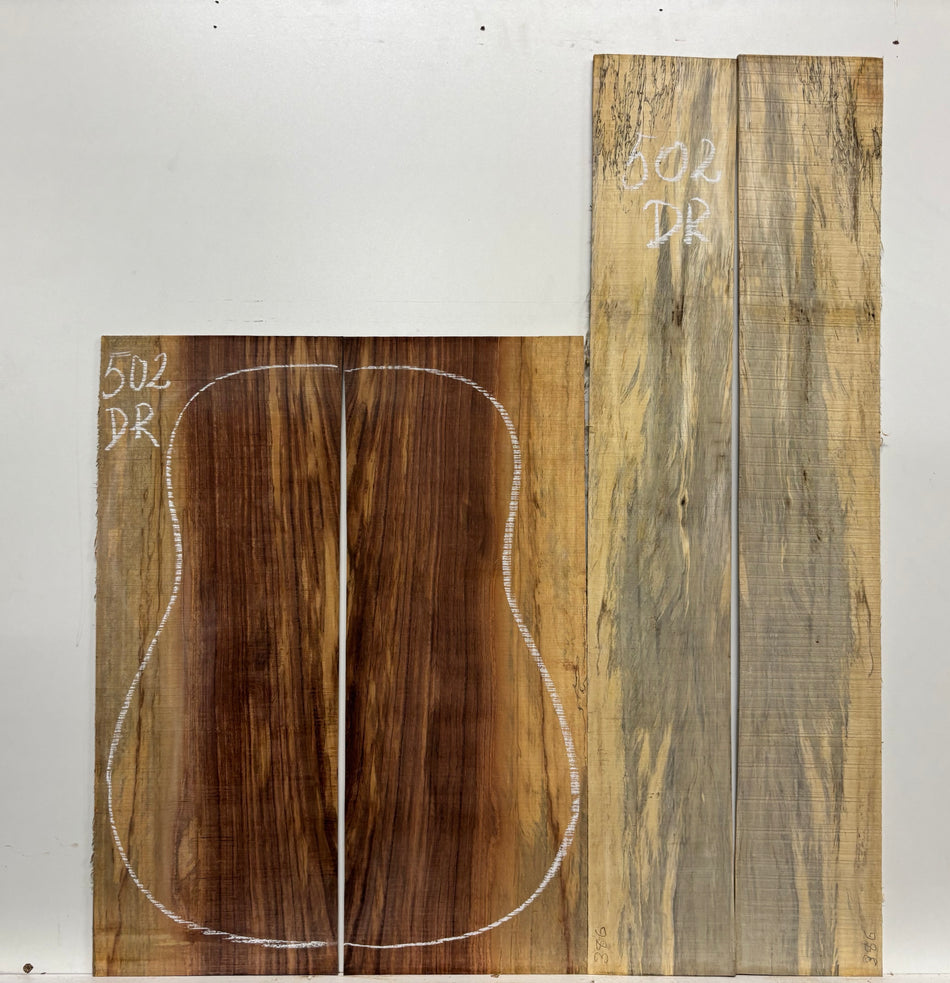 Royal Red Tamarind Dreadnought Guitar Back and Side Set #502