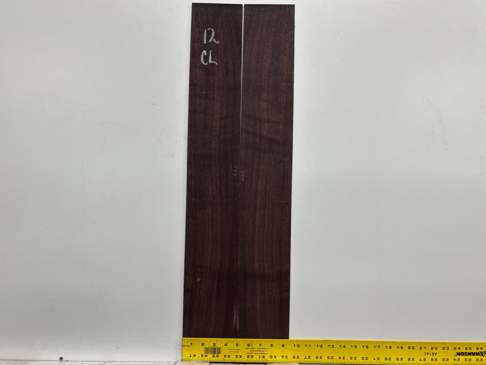 Dark Grain East Indian Rosewood Classical Guitar Side Set #12