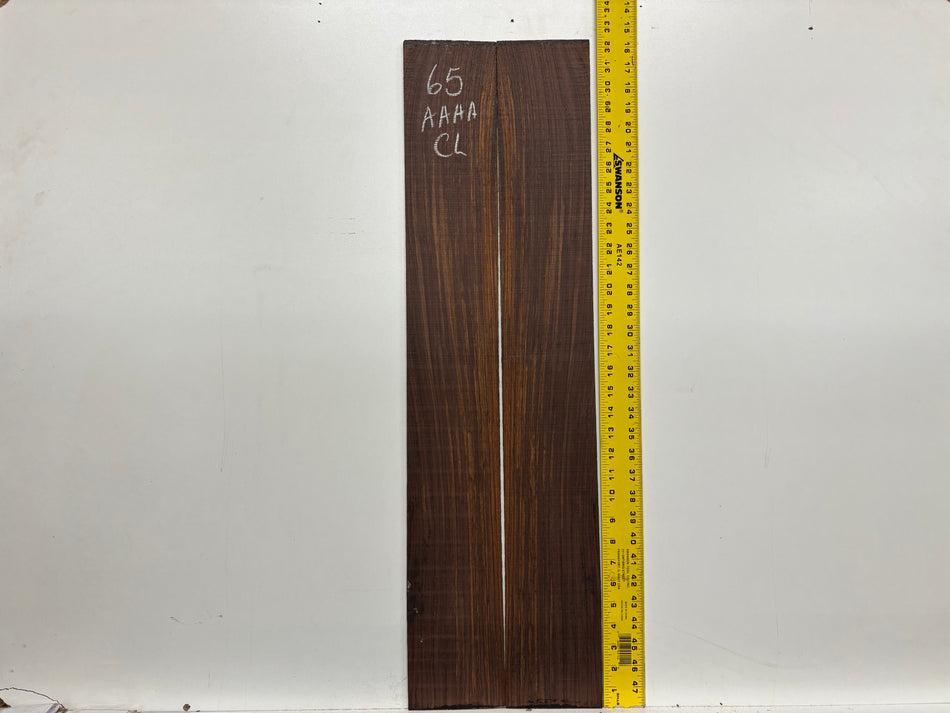 Juego de fondo y aros de guitarra de grado AAAA Dreadnought de palisandro de la India Oriental #61 