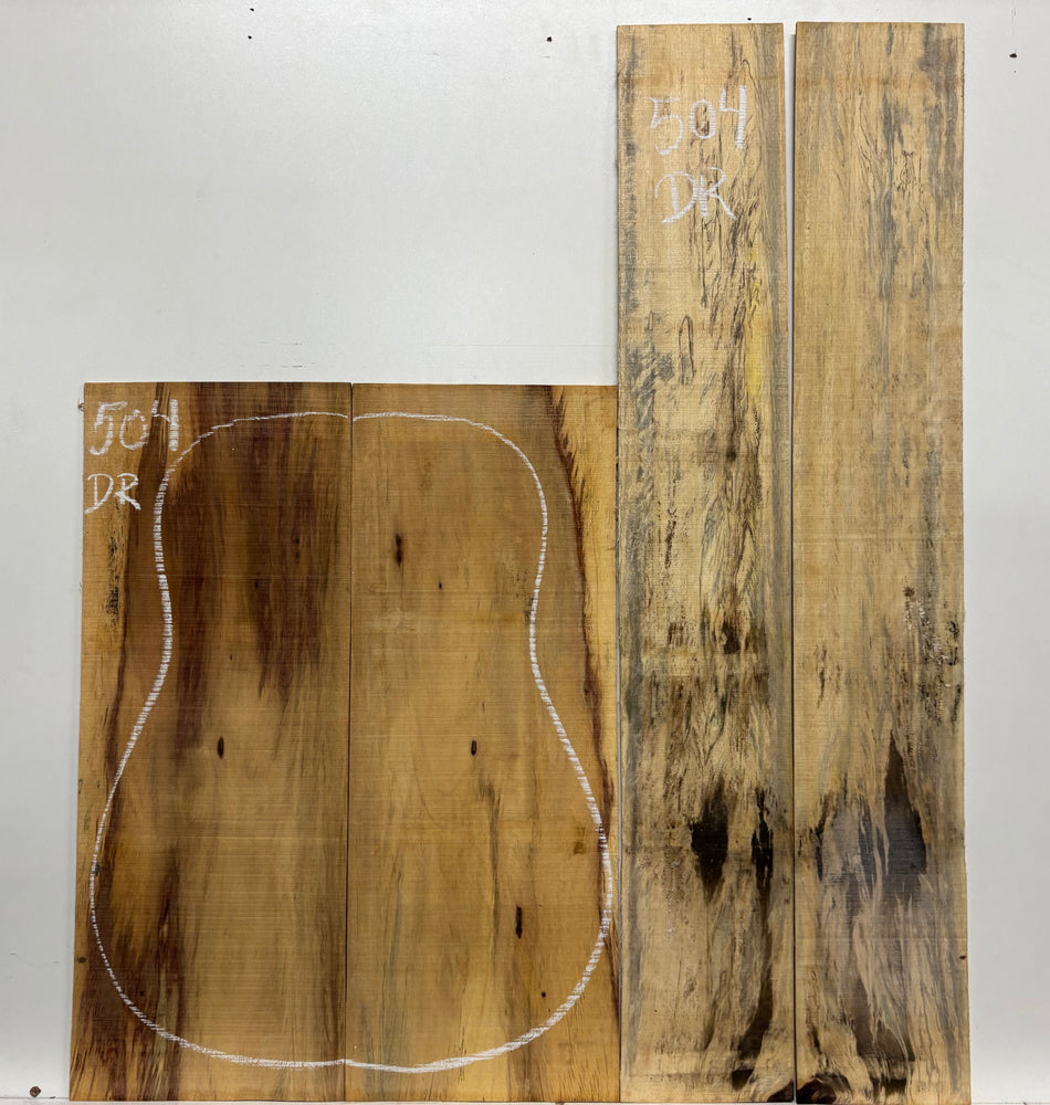 Royal Red Tamarind Dreadnought Guitar Back and Side Set #504