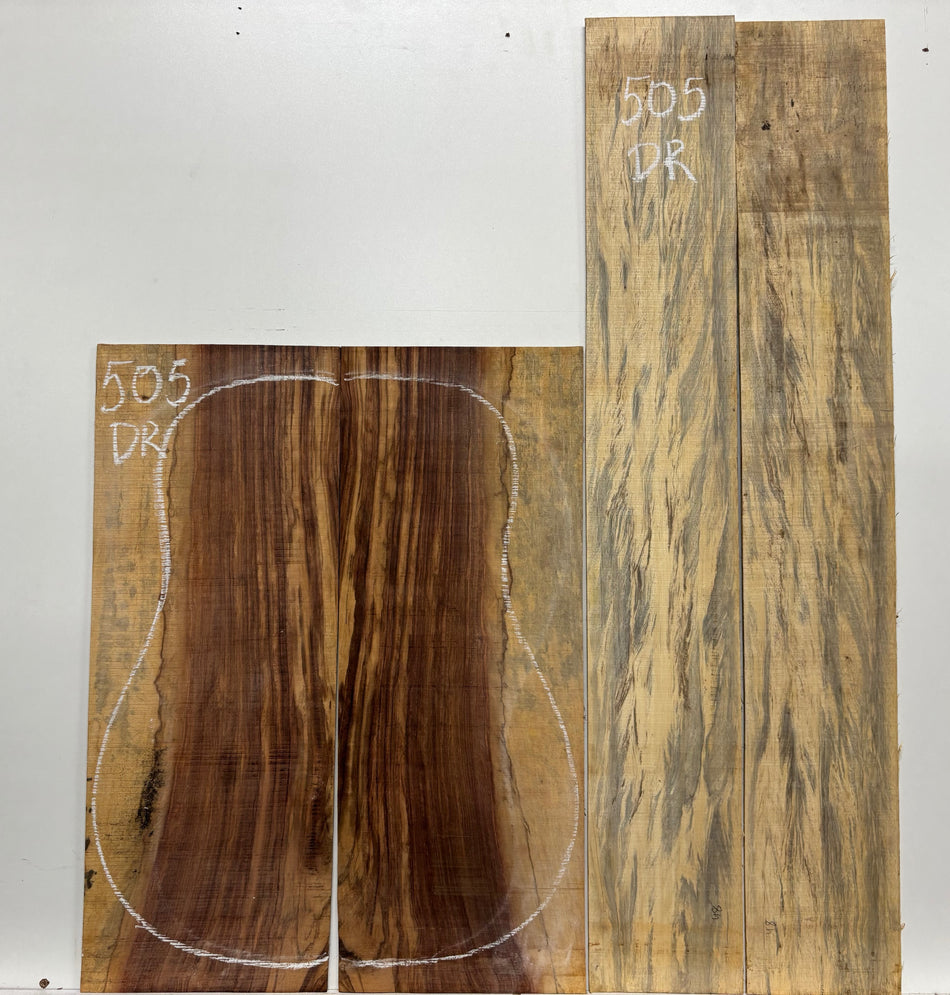 Royal Red Tamarind Dreadnought Guitar Back and Side Set #505