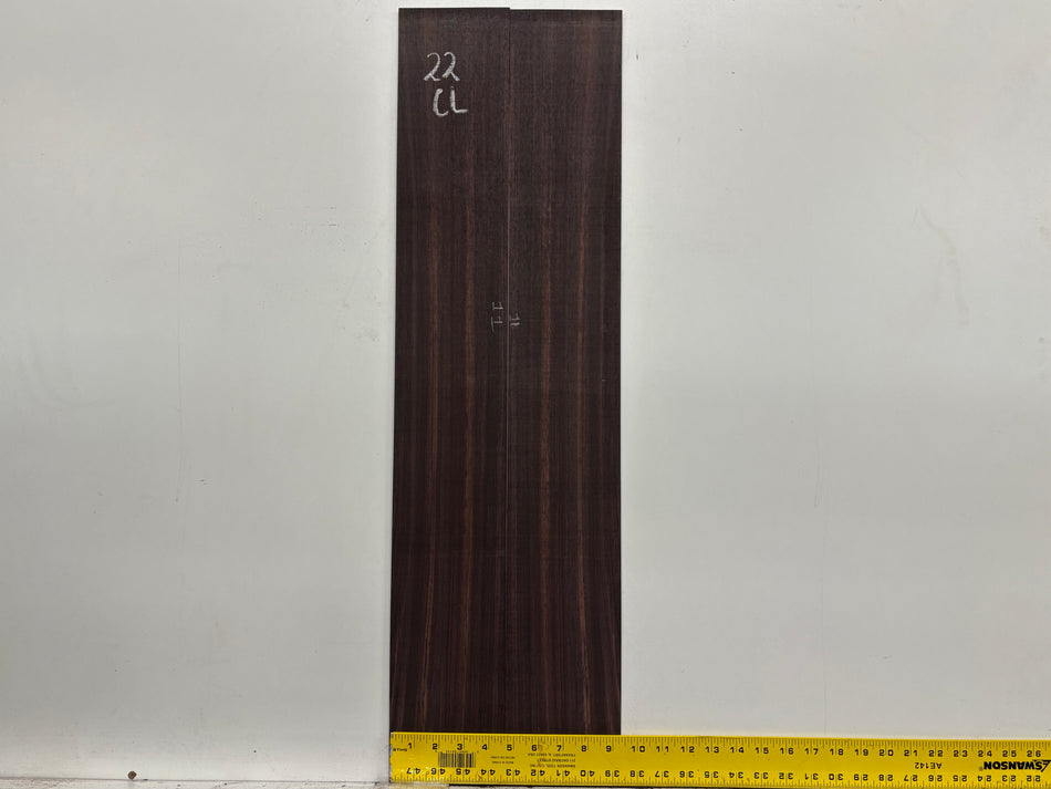 Dark Grain East Indian Rosewood Classical Guitar Side Set #22