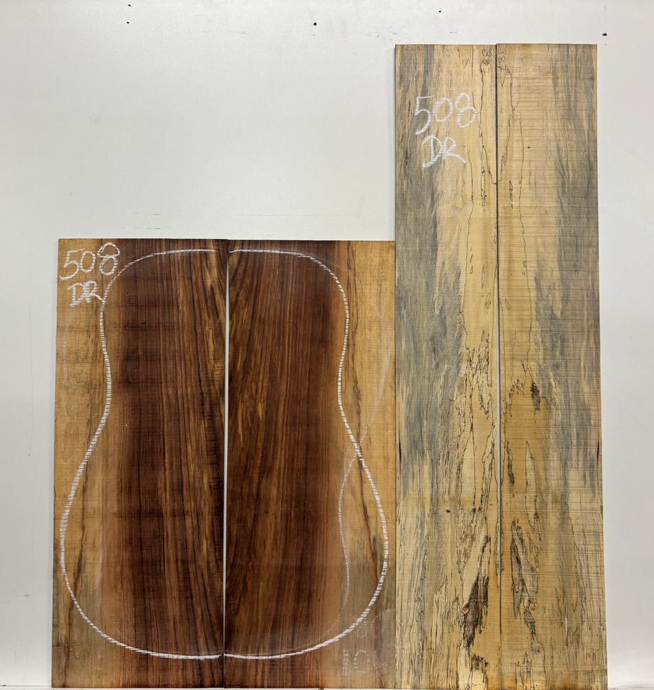 Royal Red Tamarind Dreadnought Guitar Back and Side Set #508