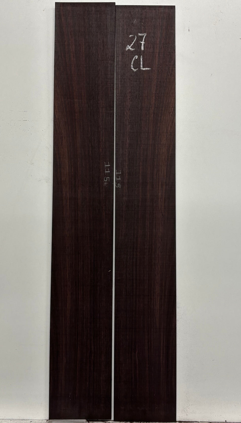 Dark Grain East Indian Rosewood Classical Guitar Side Set #27