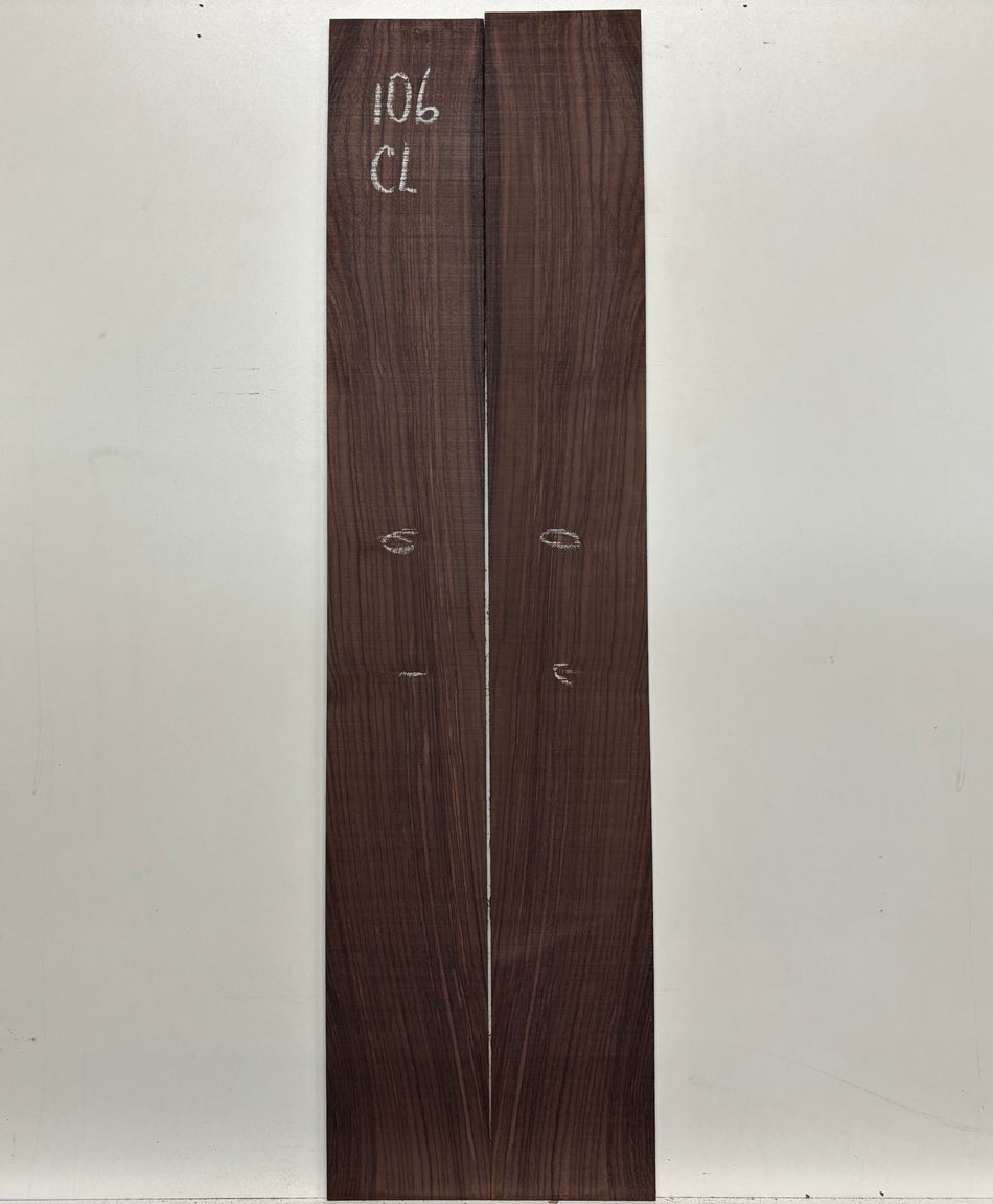 Juego de fondo y aros de guitarra de grado AAAA Dreadnought de palisandro de la India Oriental #61 