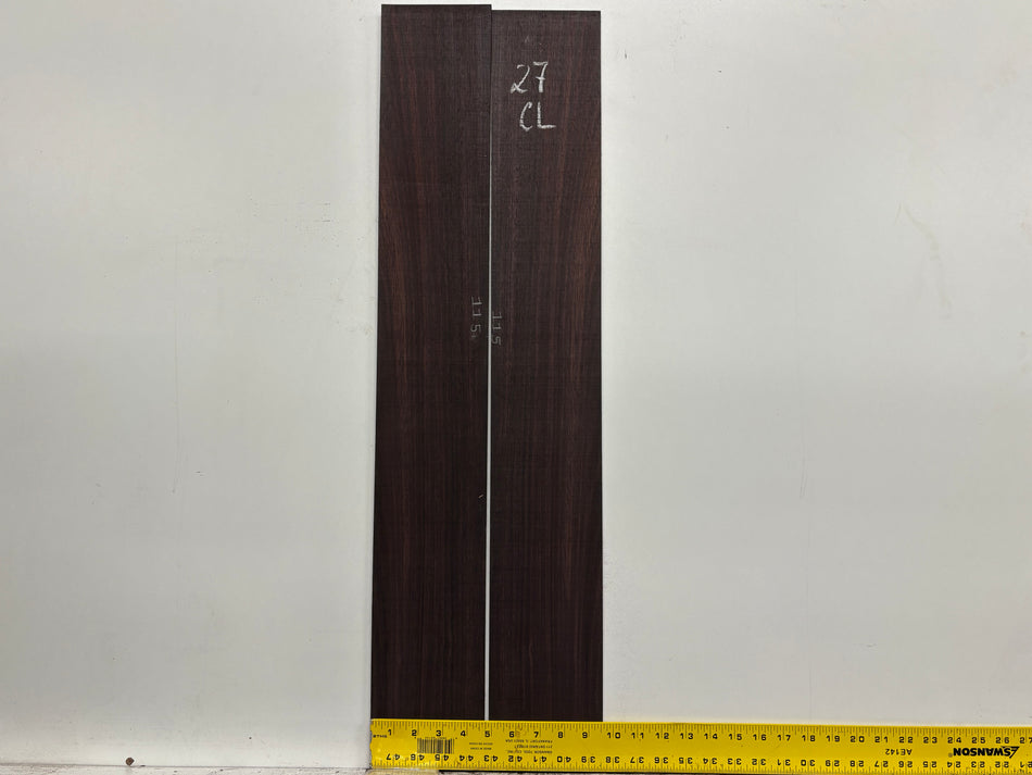 Dark Grain East Indian Rosewood Classical Guitar Side Set #27