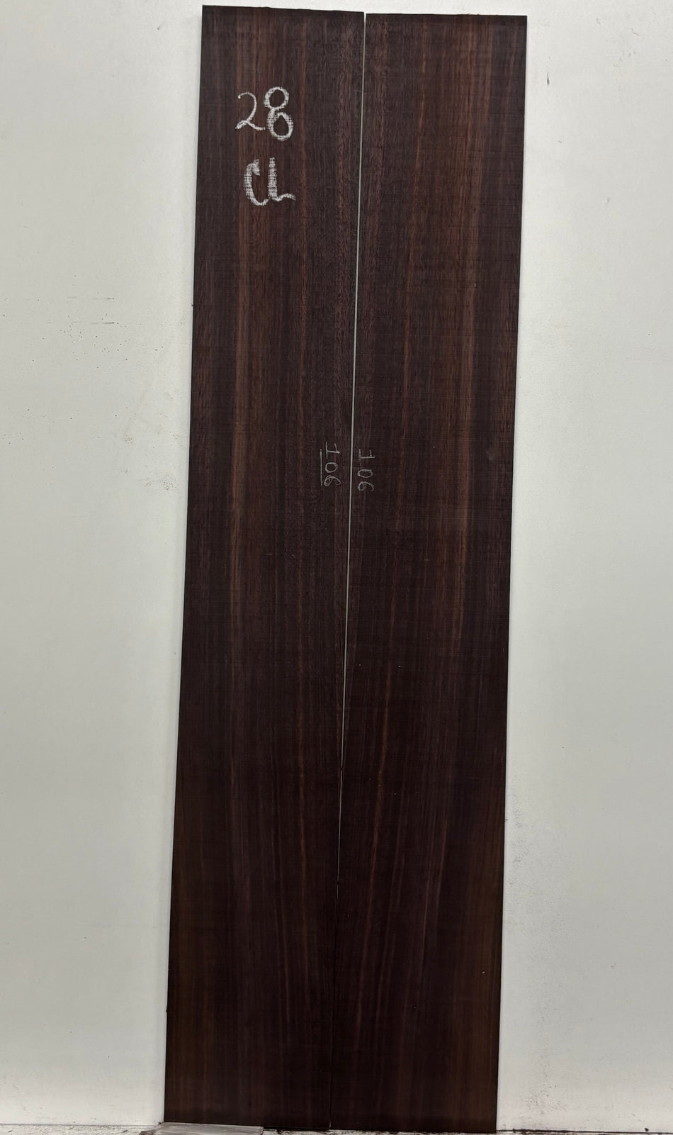 Dark Grain East Indian Rosewood Classical Guitar Side Set #28