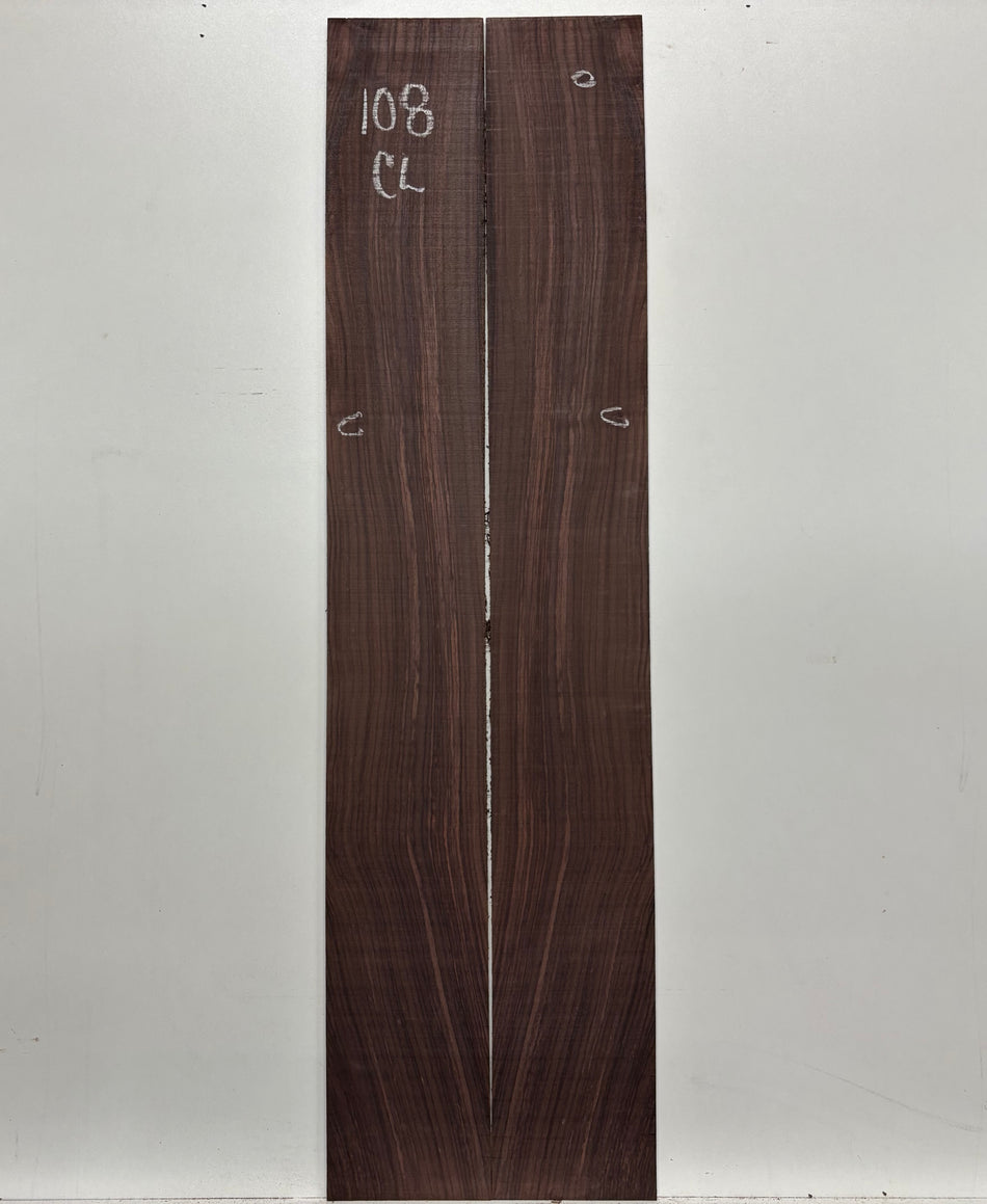 Juego de fondo y aros de guitarra de grado AAAA Dreadnought de palisandro de la India Oriental #61 