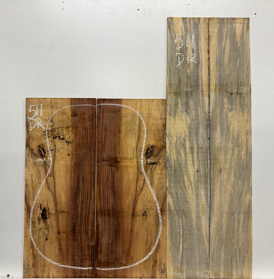 Royal Red Tamarind Dreadnought Guitar Back and Side Set #511