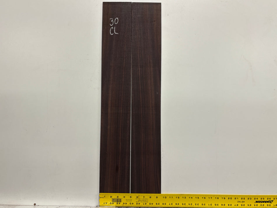 Dark Grain East Indian Rosewood Classical Guitar Side Set #30
