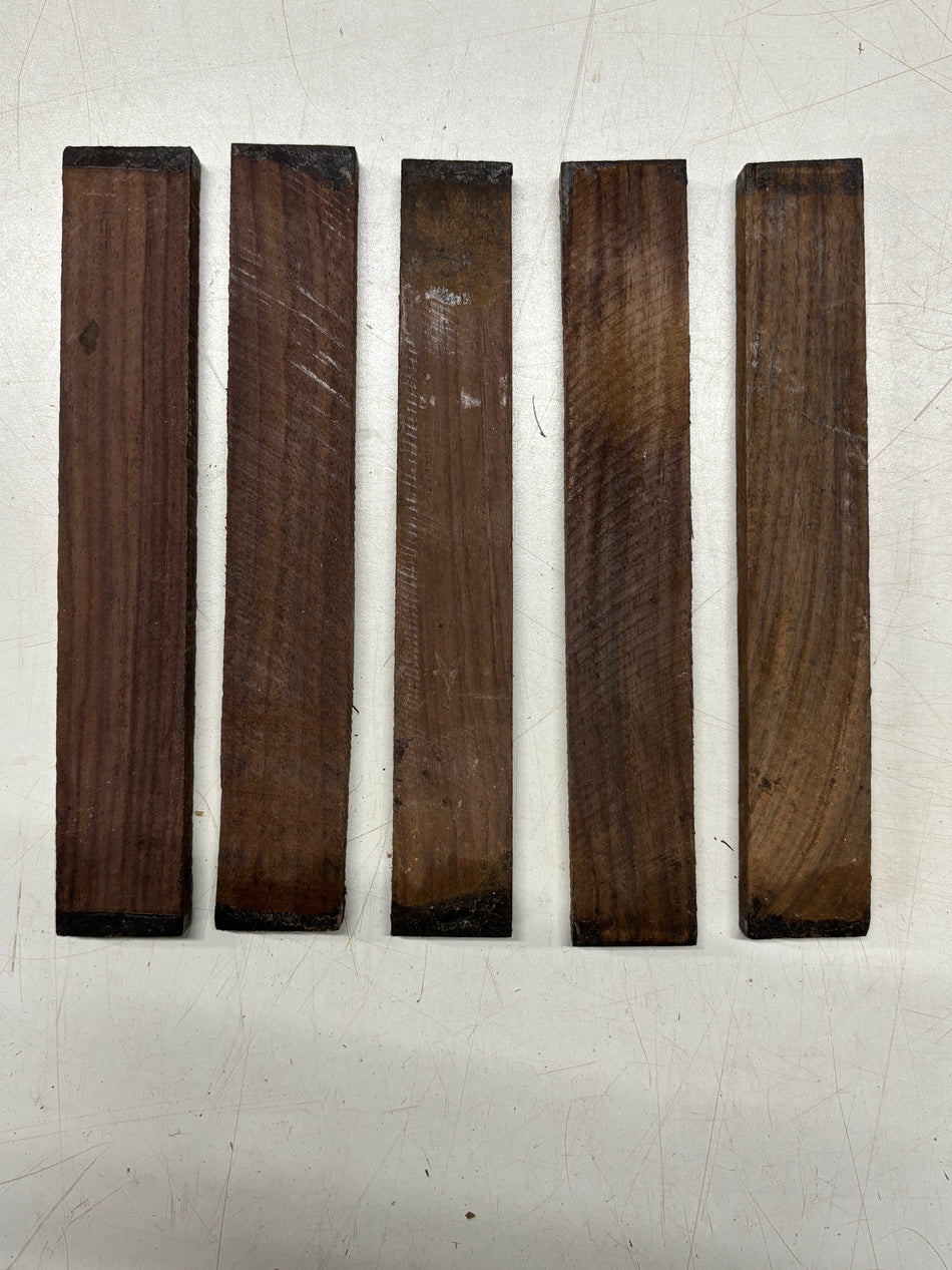 5 Pack, Indian Rosewood Inlay Blanks – 9" x 1-3/8" x 1/2"#4621