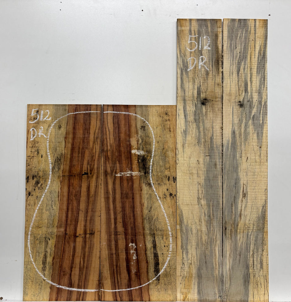 Royal Red Tamarind Dreadnought Guitar Back and Side Set #512