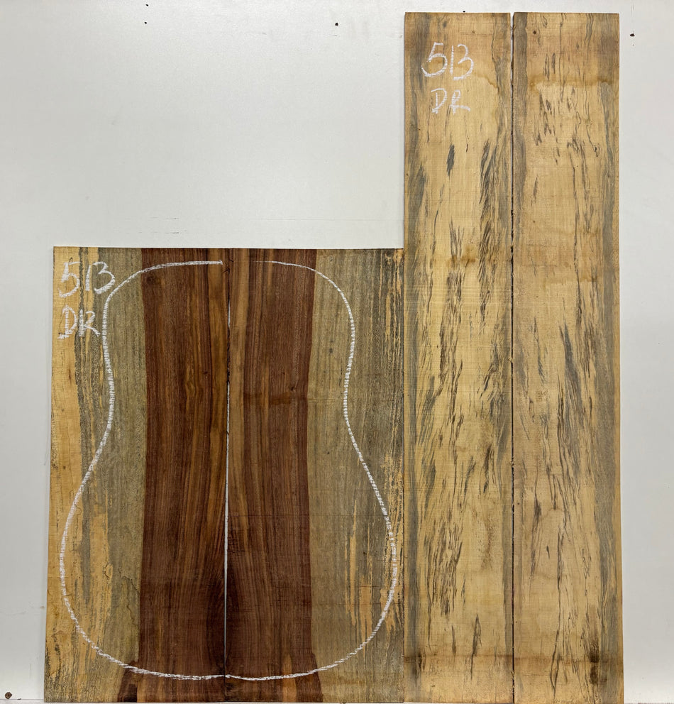 Royal Red Tamarind Dreadnought Guitar Back and Side Set #513